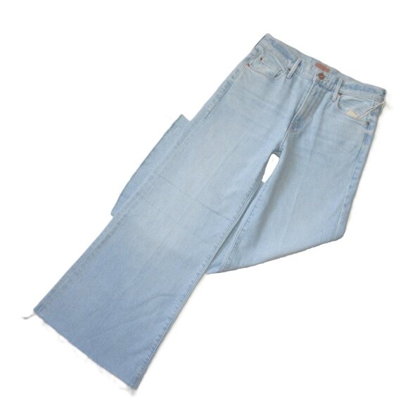 NWT Mother The Twister Ankle Fray in Cowabunga Wide Leg Jeans 25 - Picture 7 of 14